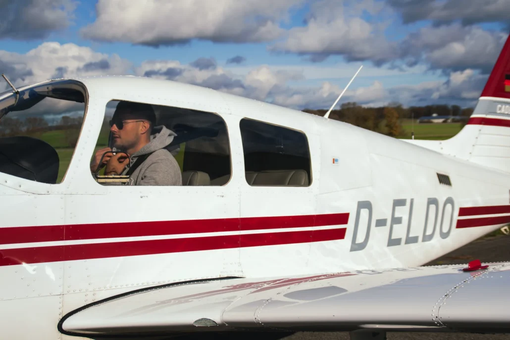 Ausbildung: Pilot im Flugzeug