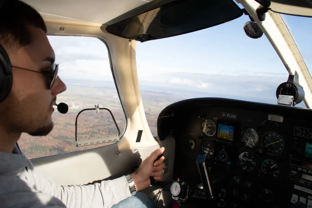 Ausbildung: Pilot im Cockpit